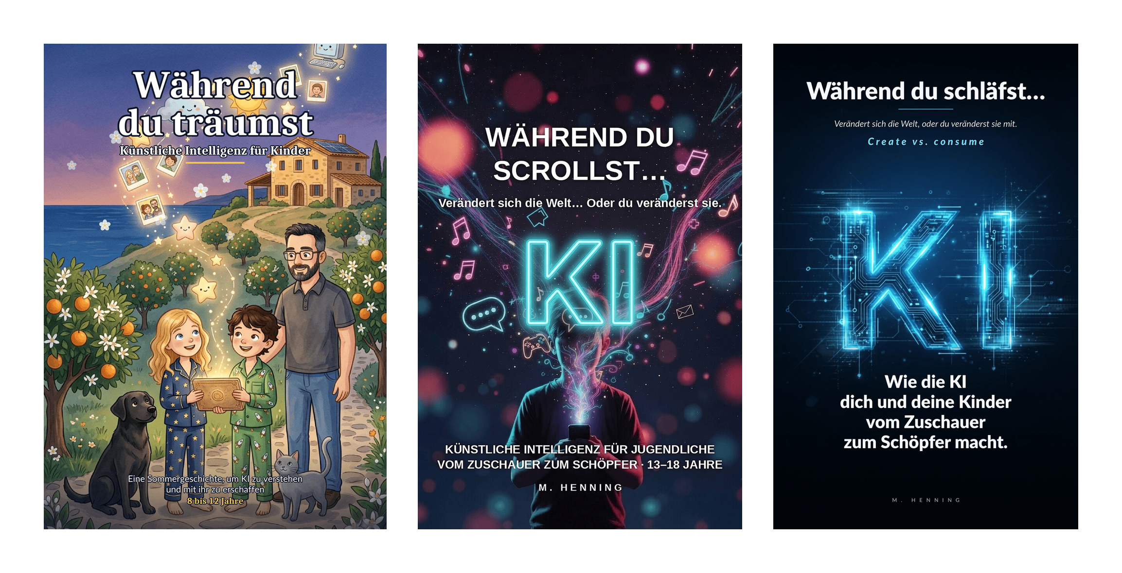 Die drei Cover zusammen