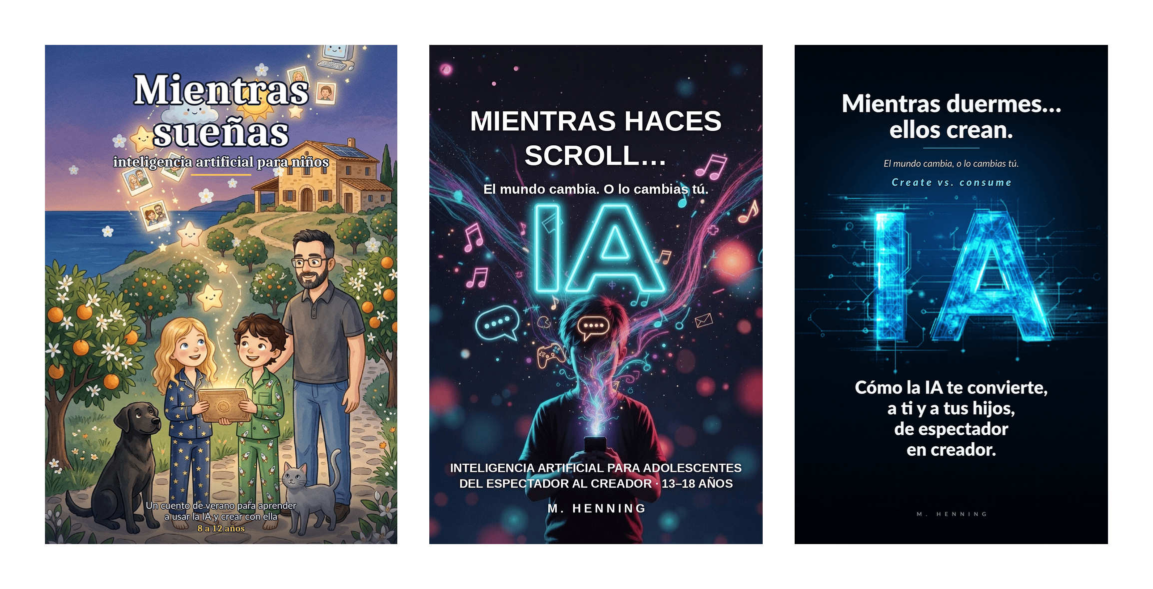 Las tres portadas juntas